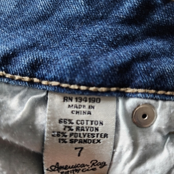 American Rag bermuda denim jeans color blue size 7 - Picture 6 of 6